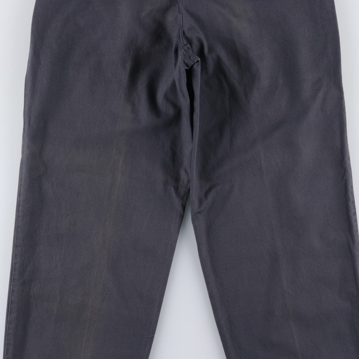 90'S Dockers Classic Fit Two-Pleat Chino Pants, Made in USA, Men's Size W30 (approx.), Vintage cotton navy blue type Vintage Second Hand