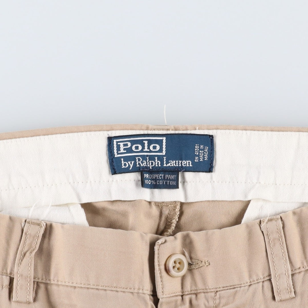 Ralph Lauren POLO by Ralph Lauren PROSPECT PANT chino pants, men's size W33 cotton Beige type Vintage Second Hand