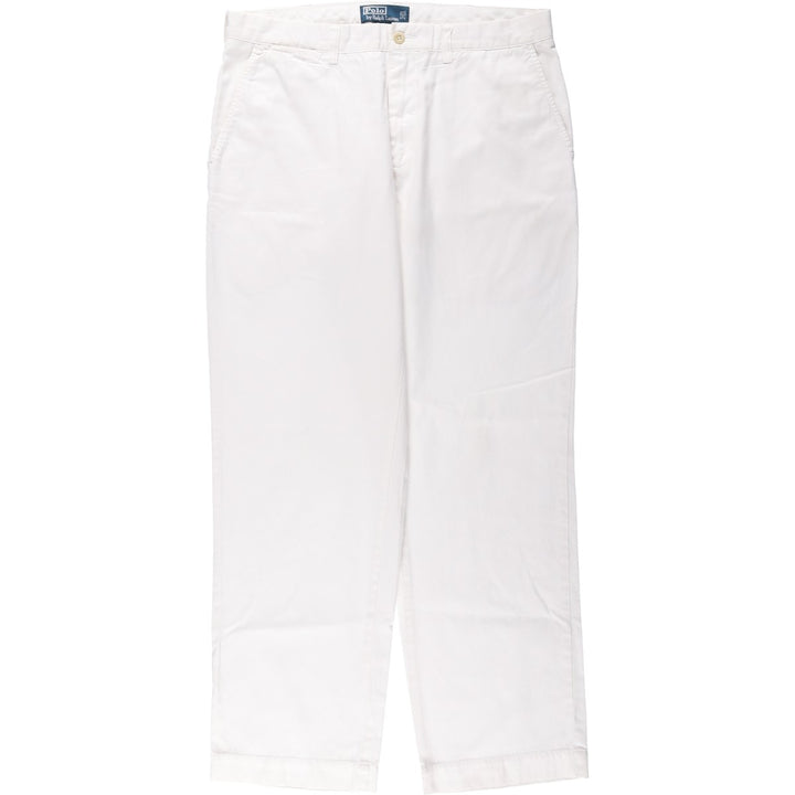 Ralph Lauren POLO by Ralph Lauren PRESTON PANT Chino pants for men, equivalent to w34 cotton white type Vintage Second Hand