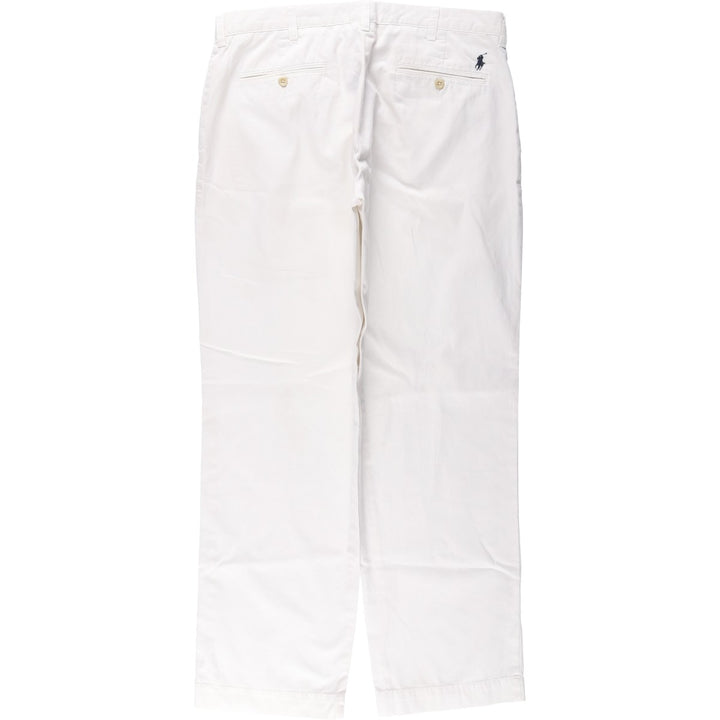 Ralph Lauren POLO by Ralph Lauren PRESTON PANT Chino pants for men, equivalent to w34 cotton white type Vintage Second Hand