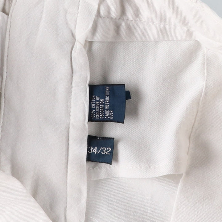 Ralph Lauren POLO by Ralph Lauren PRESTON PANT Chino pants for men, equivalent to w34 cotton white type Vintage Second Hand