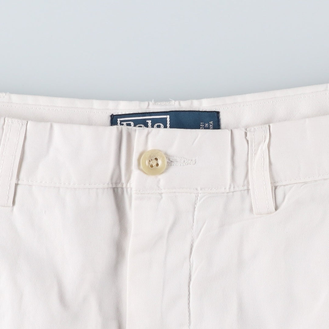 Ralph Lauren POLO by Ralph Lauren PRESTON PANT Chino pants for men, equivalent to w34 cotton white type Vintage Second Hand