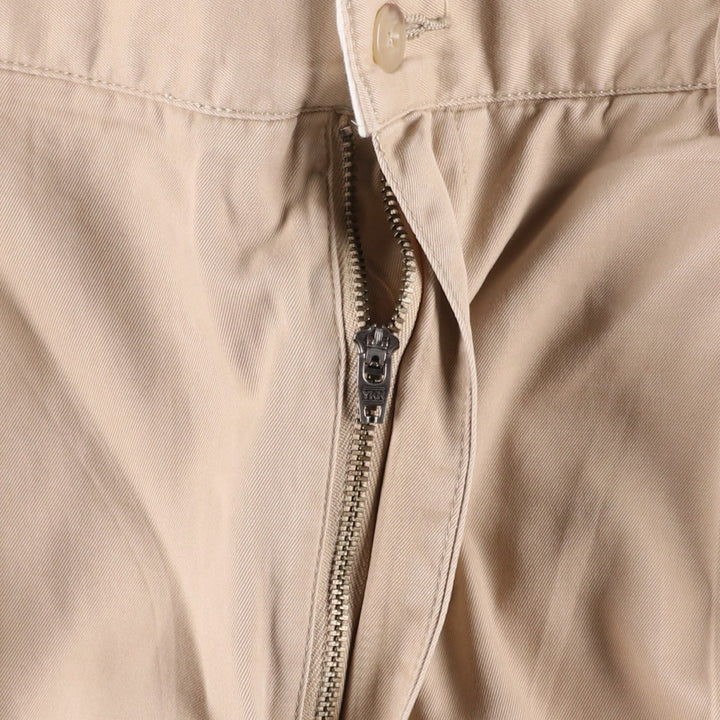 Ralph Lauren POLO by Ralph Lauren HAMMOND PANT, two-pleat chino pants, men's w35 equivalent cotton Beige type Vintage Second Hand