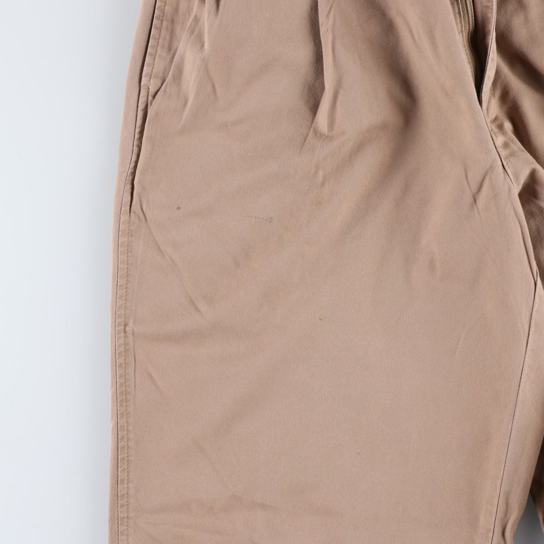 Ralph Lauren POLO by Ralph Lauren Two-Pleat Chino Pants, Men's Size W28 (approx.) cotton Beige type Vintage Second Hand