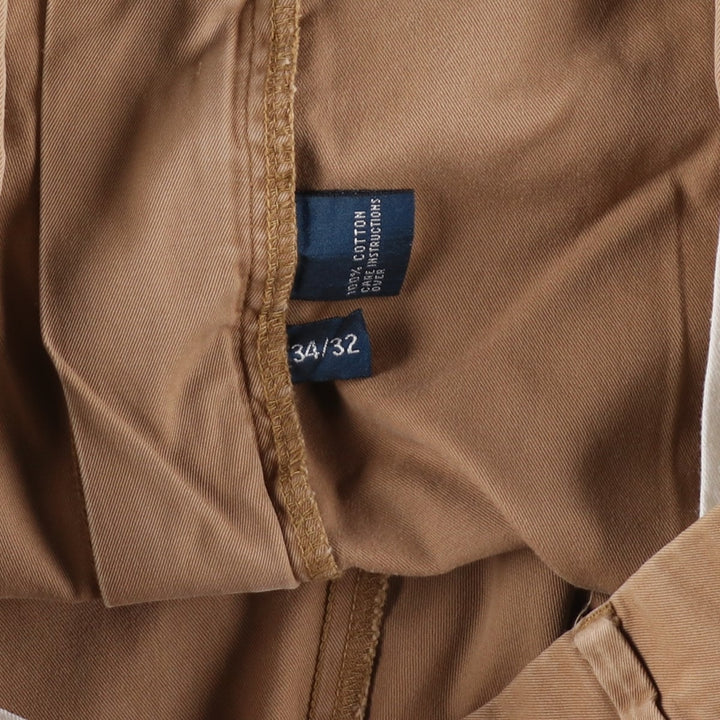 Ralph Lauren POLO by Ralph Lauren Chino Pants Men's W34 equivalent cotton Khaki type beige Vintage Second Hand