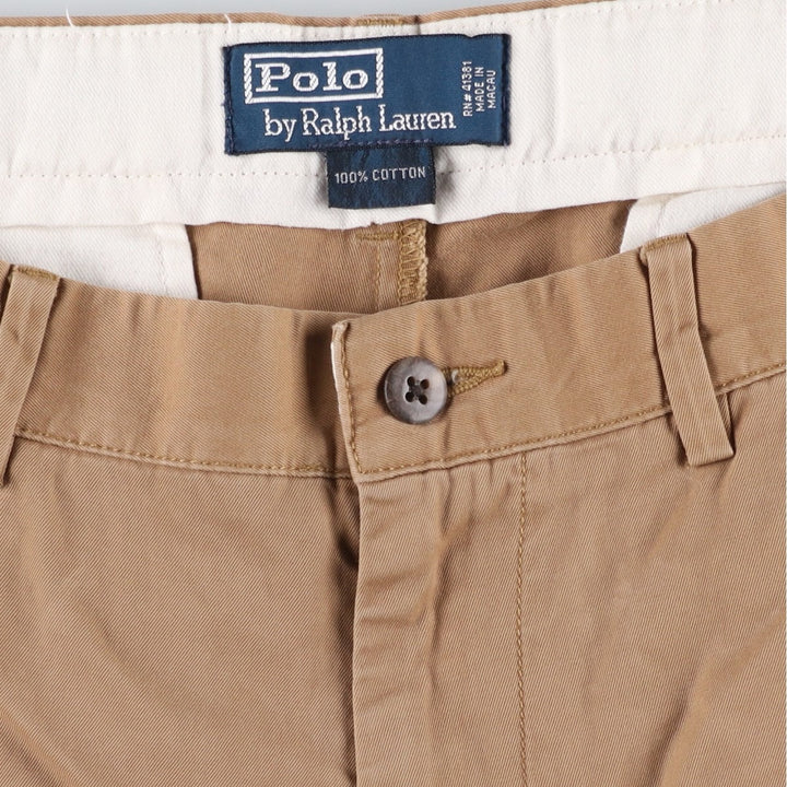 Ralph Lauren POLO by Ralph Lauren Chino Pants Men's W34 equivalent cotton Khaki type beige Vintage Second Hand