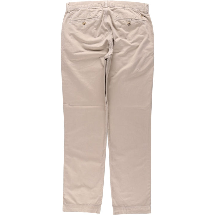 Ralph Lauren POLO RALPH LAUREN STRETCH STRAIGHT FIT Chino Pants, Men's W33 (approx.) cotton Beige type Vintage Second Hand