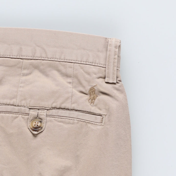Ralph Lauren POLO RALPH LAUREN STRETCH STRAIGHT FIT Chino Pants, Men's W33 (approx.) cotton Beige type Vintage Second Hand
