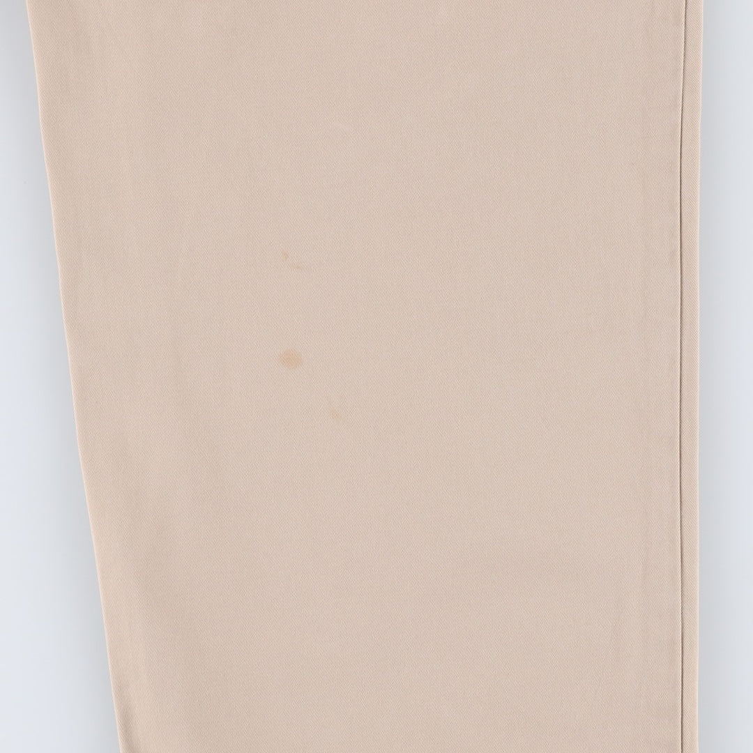 Ralph Lauren POLO by Ralph Lauren HAMMOND PANT, two-pleat chino pants, men's, W32 equivalent cotton Beige type Vintage Second Hand