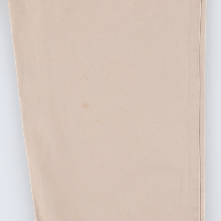 Ralph Lauren POLO by Ralph Lauren HAMMOND PANT, two-pleat chino pants, men's, W32 equivalent cotton Beige type Vintage Second Hand