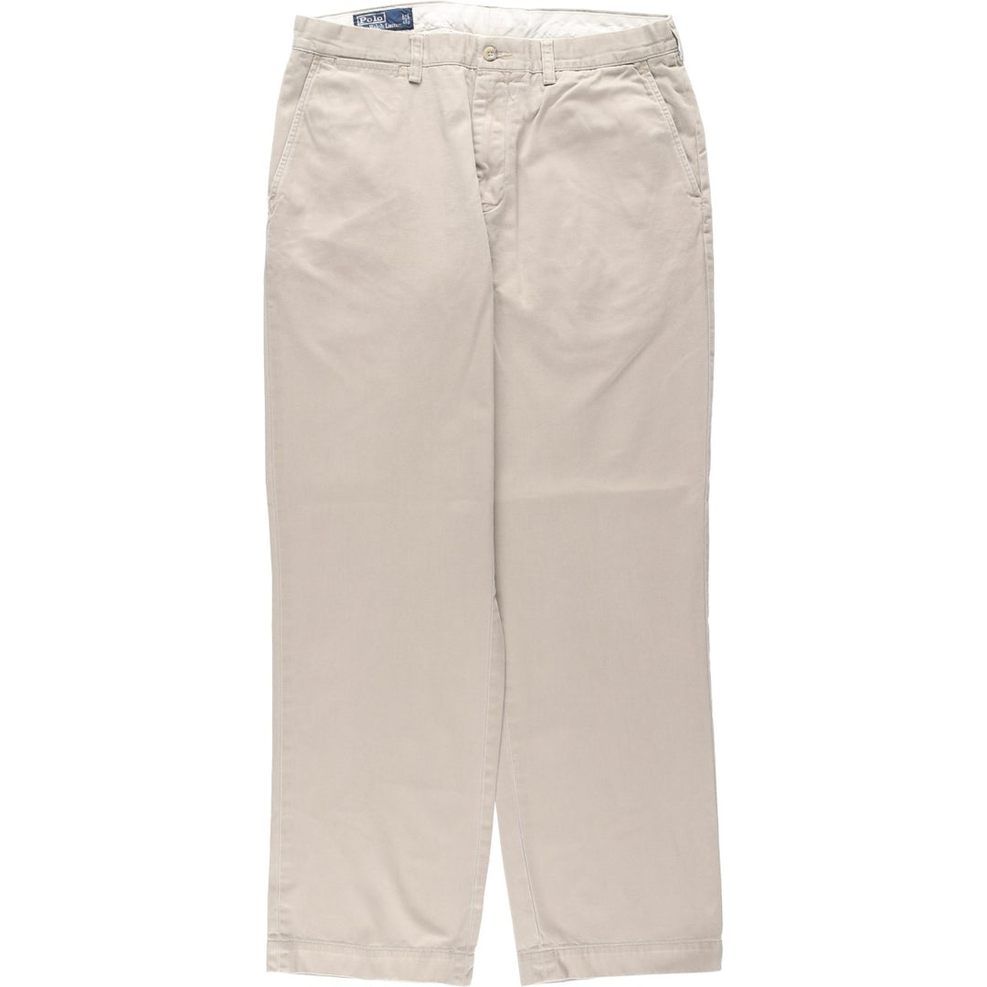 Ralph Lauren POLO by Ralph Lauren PRESTON PANT Chino pants for men, equivalent to w34 cotton Beige type Vintage Second Hand