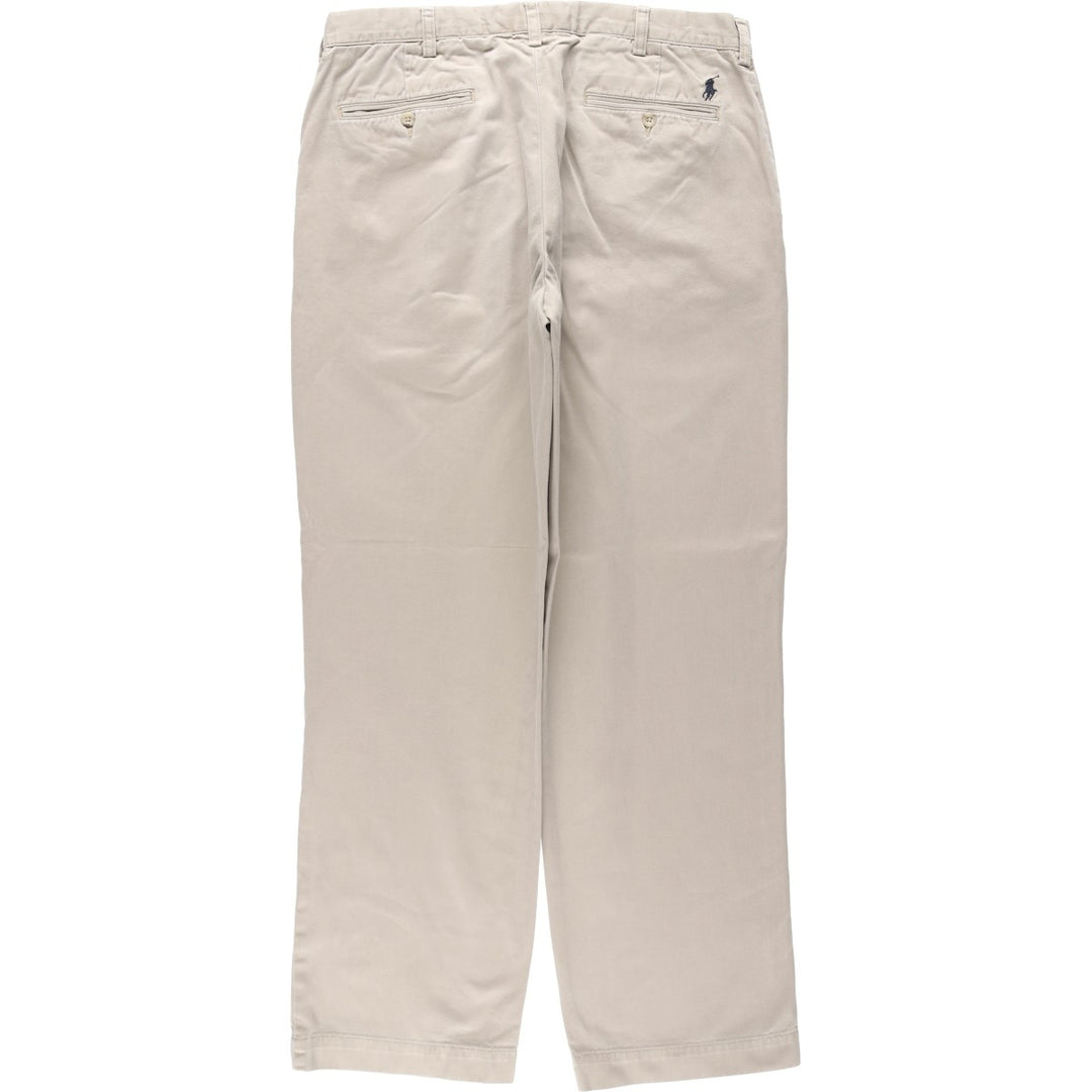 Ralph Lauren POLO by Ralph Lauren PRESTON PANT Chino pants for men, equivalent to w34 cotton Beige type Vintage Second Hand