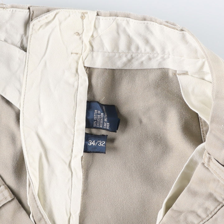 Ralph Lauren POLO by Ralph Lauren PRESTON PANT Chino pants for men, equivalent to w34 cotton Beige type Vintage Second Hand