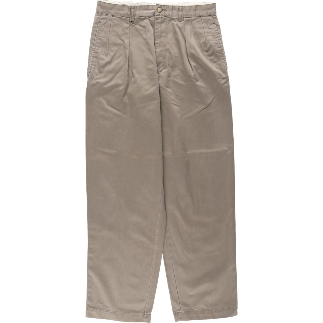 Ralph Lauren Polo Ralph Lauren Two-pleat Chino Pants for Men, W31 equivalent cotton Khaki type Vintage Second Hand
