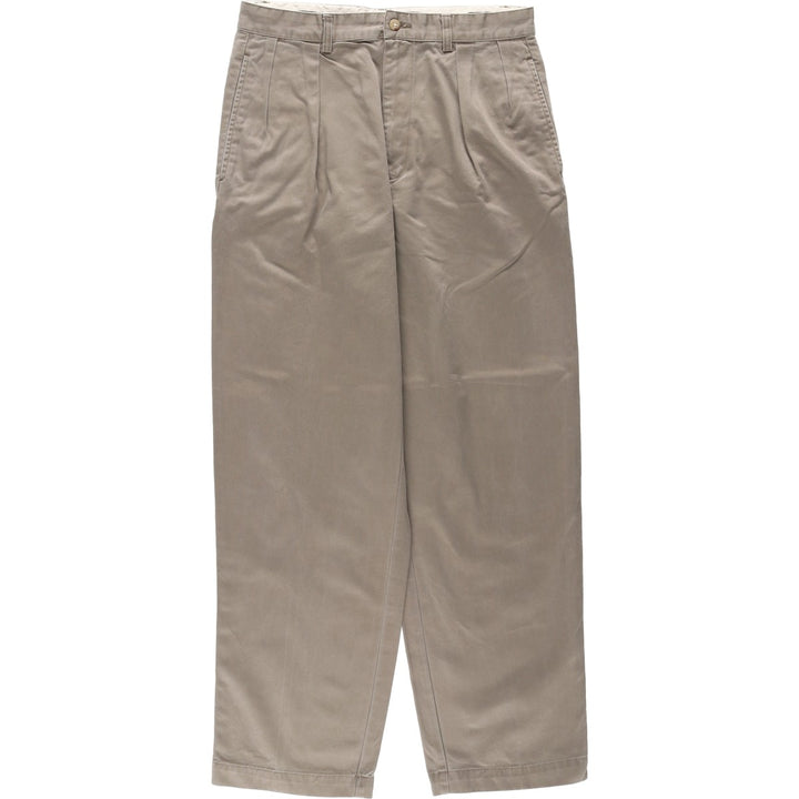 Ralph Lauren Polo Ralph Lauren Two-pleat Chino Pants for Men, W31 equivalent cotton Khaki type Vintage Second Hand