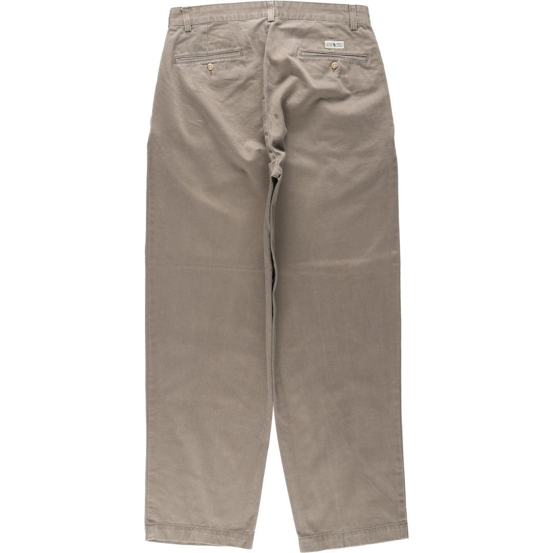 Ralph Lauren Polo Ralph Lauren Two-pleat Chino Pants for Men, W31 equivalent cotton Khaki type Vintage Second Hand