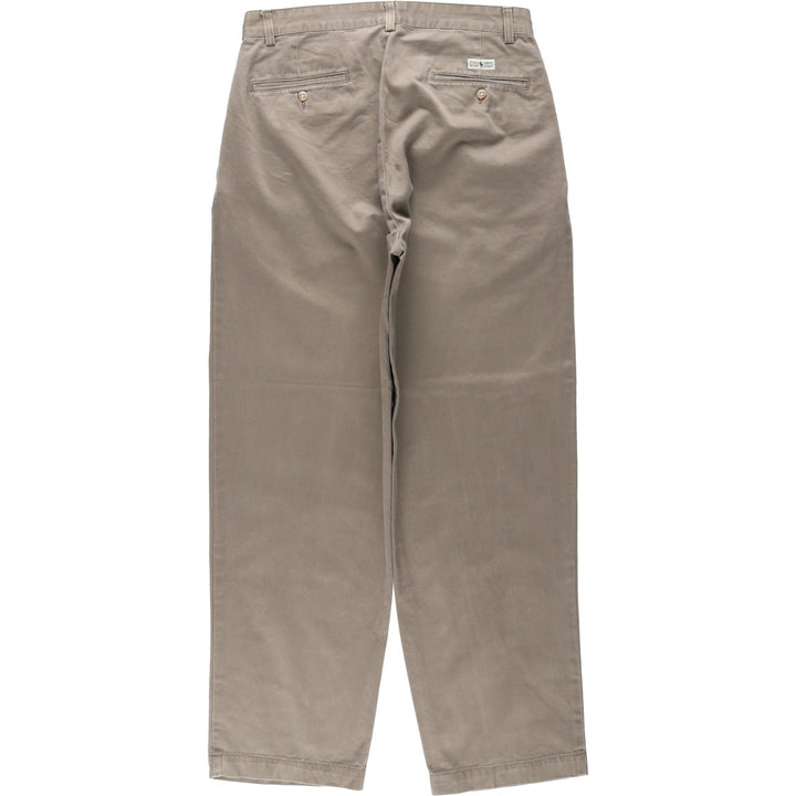 Ralph Lauren Polo Ralph Lauren Two-pleat Chino Pants for Men, W31 equivalent cotton Khaki type Vintage Second Hand