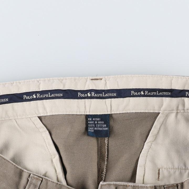 Ralph Lauren Polo Ralph Lauren Two-pleat Chino Pants for Men, W31 equivalent cotton Khaki type Vintage Second Hand
