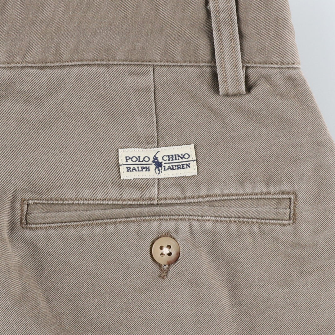 Ralph Lauren Polo Ralph Lauren Two-pleat Chino Pants for Men, W31 equivalent cotton Khaki type Vintage Second Hand