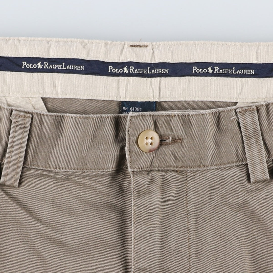 Ralph Lauren Polo Ralph Lauren Two-pleat Chino Pants for Men, W31 equivalent cotton Khaki type Vintage Second Hand