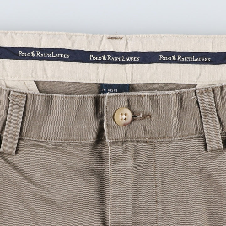 Ralph Lauren Polo Ralph Lauren Two-pleat Chino Pants for Men, W31 equivalent cotton Khaki type Vintage Second Hand