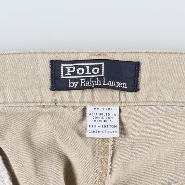 Ralph Lauren POLO by Ralph Lauren Two-pleat Chino Pants for Men, W35 cotton Beige type Vintage Second Hand