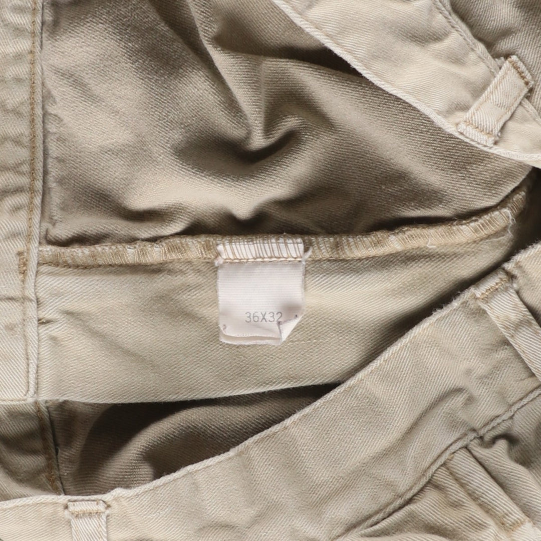Ralph Lauren POLO by Ralph Lauren Two-pleat Chino Pants for Men, W35 cotton Beige type Vintage Second Hand
