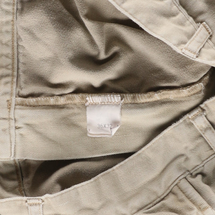 Ralph Lauren POLO by Ralph Lauren Two-pleat Chino Pants for Men, W35 cotton Beige type Vintage Second Hand