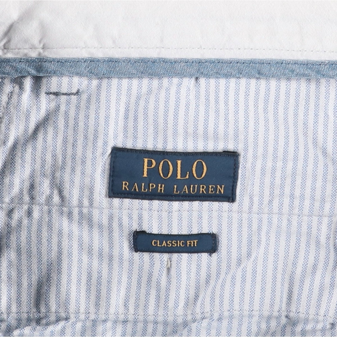 Ralph Lauren POLO RALPH LAUREN CLASSIC FIT Chino Pants Men's W34 equivalent cotton gray type Vintage Second Hand