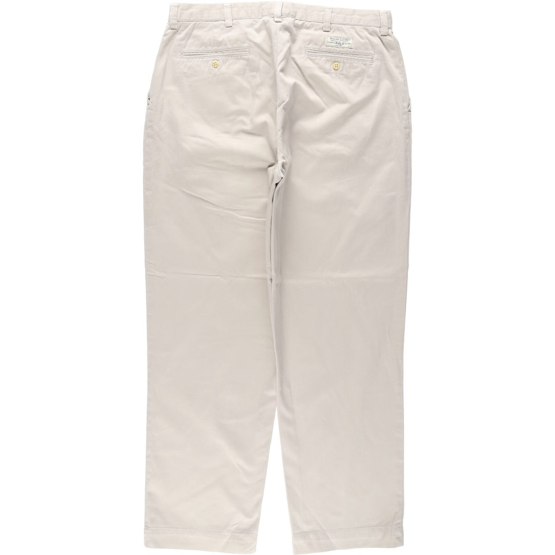 Ralph Lauren POLO by Ralph Lauren PROSPECT PANT Chino pants for men, equivalent to w34 cotton ivory Vintage Second Hand