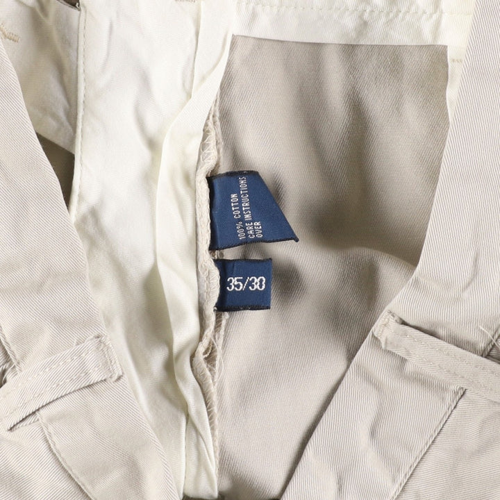 Ralph Lauren POLO by Ralph Lauren PROSPECT PANT Chino pants for men, equivalent to w34 cotton ivory Vintage Second Hand