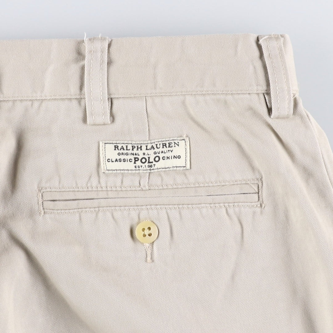 Ralph Lauren POLO by Ralph Lauren PROSPECT PANT Chino pants for men, equivalent to w34 cotton ivory Vintage Second Hand