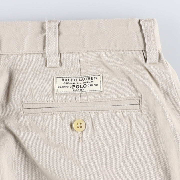 Ralph Lauren POLO by Ralph Lauren PROSPECT PANT Chino pants for men, equivalent to w34 cotton ivory Vintage Second Hand