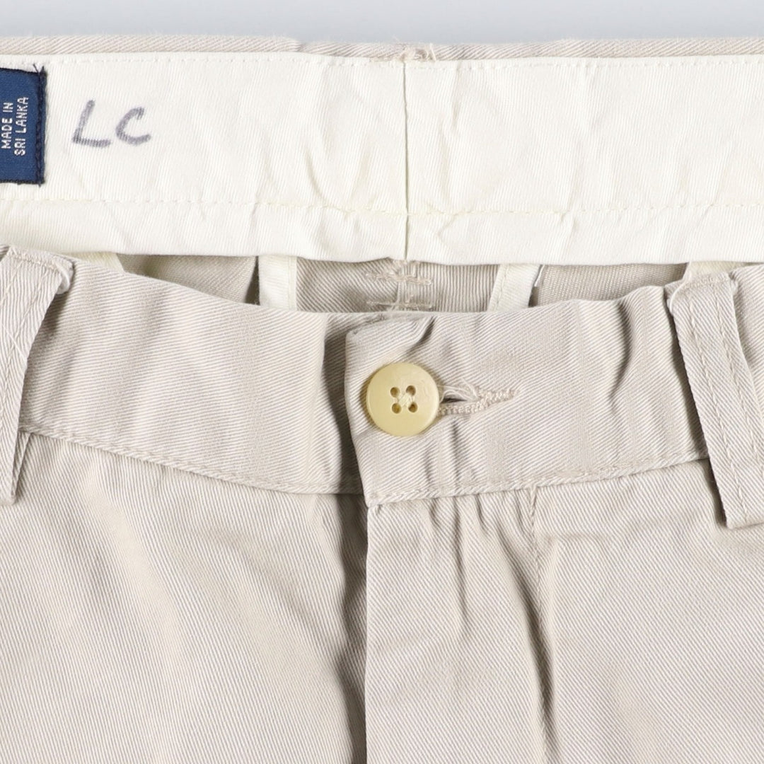 Ralph Lauren POLO by Ralph Lauren PROSPECT PANT Chino pants for men, equivalent to w34 cotton ivory Vintage Second Hand