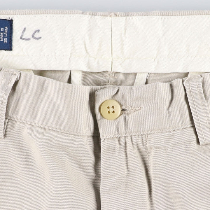 Ralph Lauren POLO by Ralph Lauren PROSPECT PANT Chino pants for men, equivalent to w34 cotton ivory Vintage Second Hand