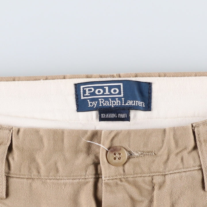 Ralph Lauren POLO by Ralph Lauren KEATING PANT Chino Pants, Men's W30 equivalent. cotton beige type brown Vintage Second Hand