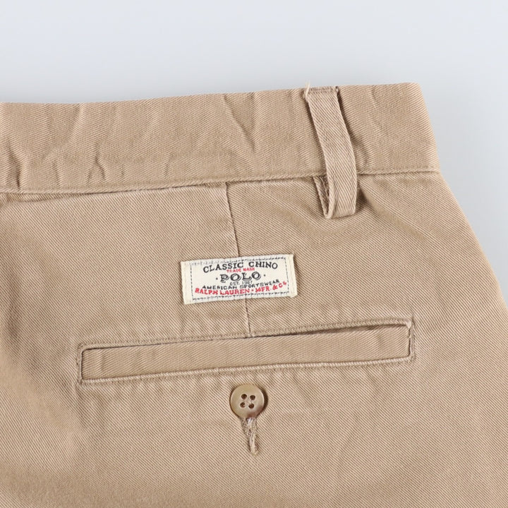 Ralph Lauren POLO by Ralph Lauren KEATING PANT Chino Pants, Men's W30 equivalent. cotton beige type brown Vintage Second Hand