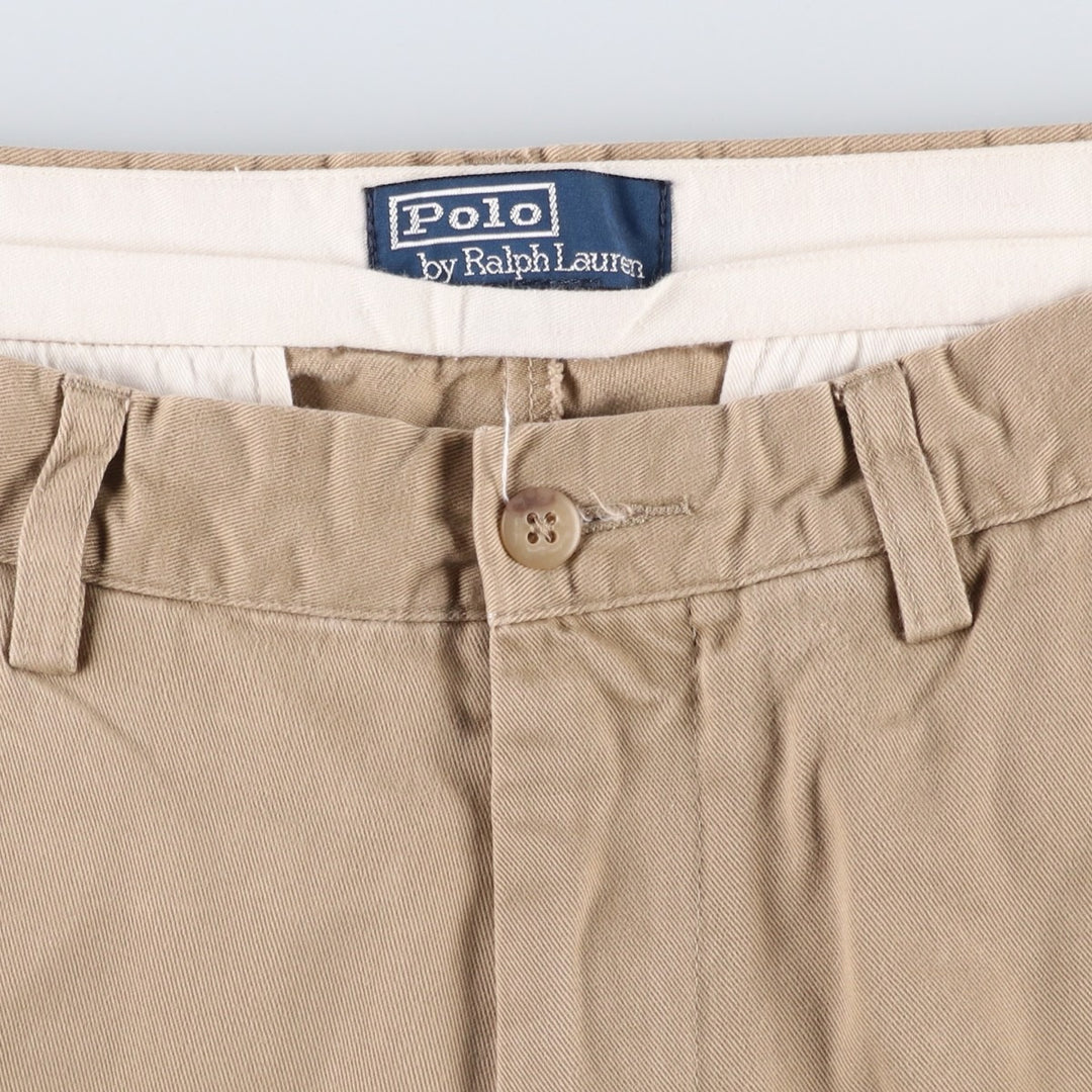 Ralph Lauren POLO by Ralph Lauren KEATING PANT Chino Pants, Men's W30 equivalent. cotton beige type brown Vintage Second Hand