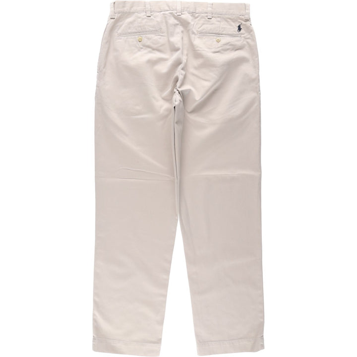 Ralph Lauren POLO by Ralph Lauren ETHAN PANT, two-pleat chino pants, men's size W35 cotton Beige type Vintage Second Hand