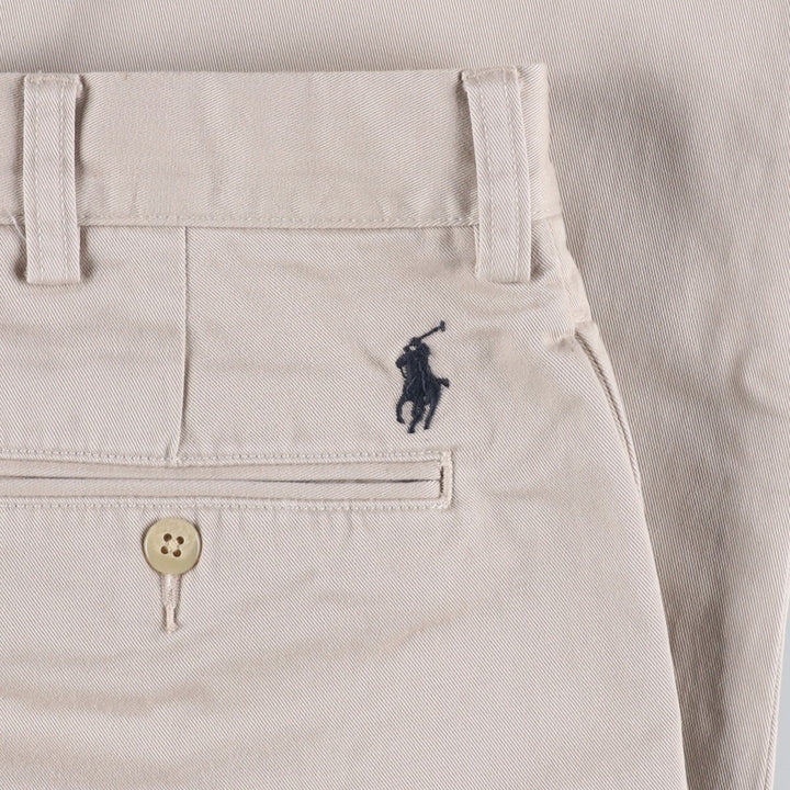 Ralph Lauren POLO by Ralph Lauren ETHAN PANT, two-pleat chino pants, men's size W35 cotton Beige type Vintage Second Hand