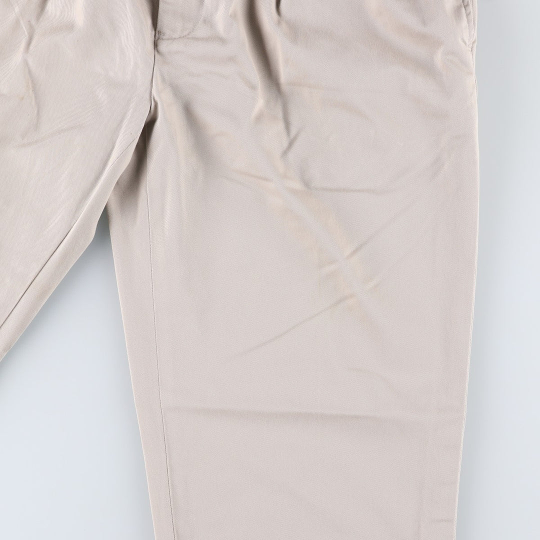 Ralph Lauren POLO by Ralph Lauren ETHAN PANT, two-pleat chino pants, men's size W35 cotton Beige type Vintage Second Hand