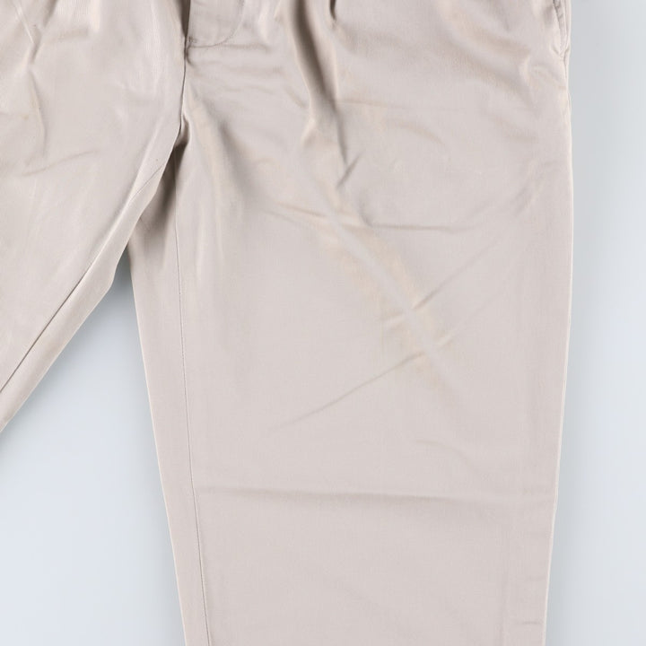 Ralph Lauren POLO by Ralph Lauren ETHAN PANT, two-pleat chino pants, men's size W35 cotton Beige type Vintage Second Hand