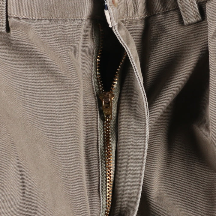 Ralph Lauren Polo Ralph Lauren Two-pleat Chino Pants for Men, W34 equivalent cotton Khaki type beige Vintage Second Hand