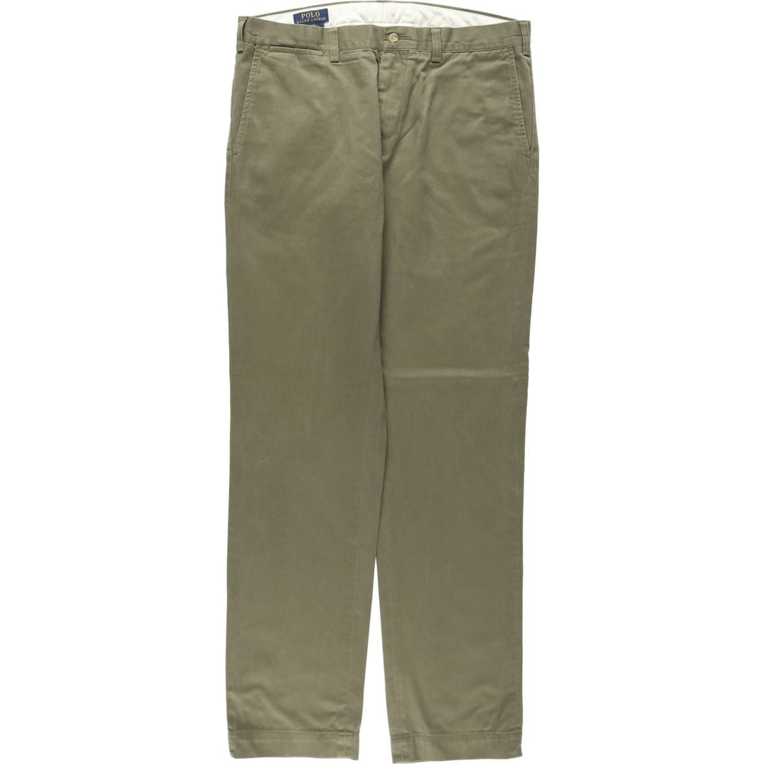 Ralph Lauren POLO RALPH LAUREN Slim Fit Chino Pants, Men's Size W35 (approx.) cotton Khaki type Vintage Second Hand