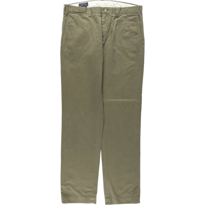 Ralph Lauren POLO RALPH LAUREN Slim Fit Chino Pants, Men's Size W35 (approx.) cotton Khaki type Vintage Second Hand