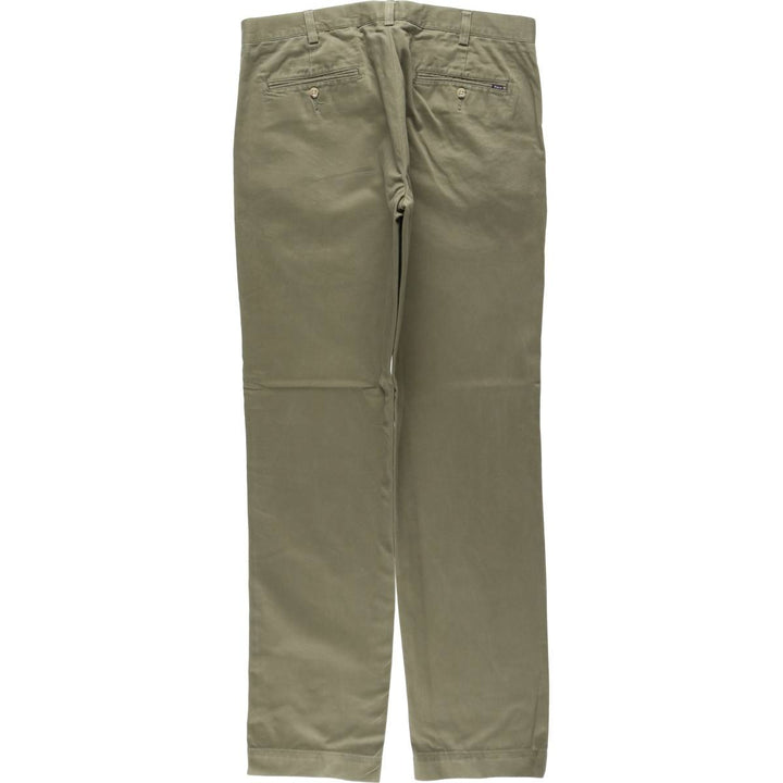 Ralph Lauren POLO RALPH LAUREN Slim Fit Chino Pants, Men's Size W35 (approx.) cotton Khaki type Vintage Second Hand