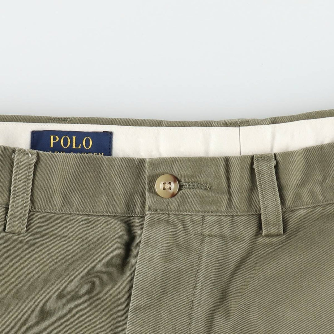 Ralph Lauren POLO RALPH LAUREN Slim Fit Chino Pants, Men's Size W35 (approx.) cotton Khaki type Vintage Second Hand