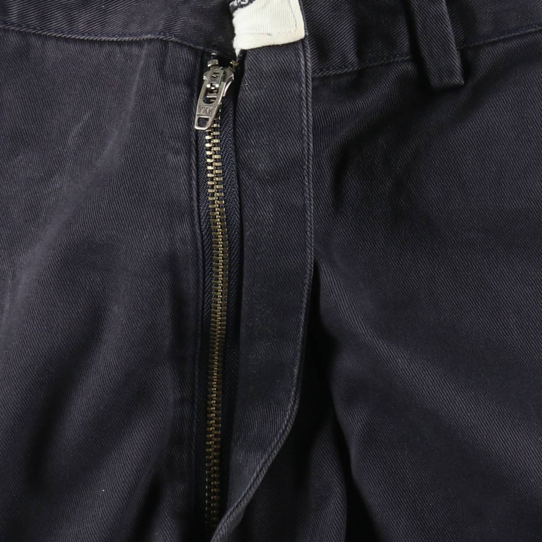 Ralph Lauren POLO by Ralph Lauren Two-pleat Chino Pants for Men, W35 cotton navy blue type Vintage Second Hand