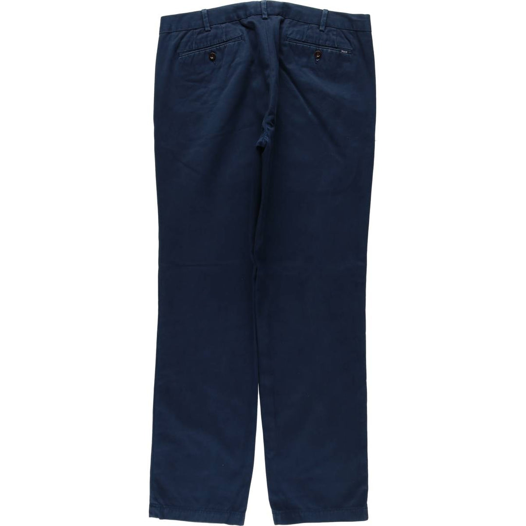 Ralph Lauren POLO by Ralph Lauren CUSTOM FIT PANT Chino Pants Men's W34 equivalent cotton navy blue type Vintage Second Hand