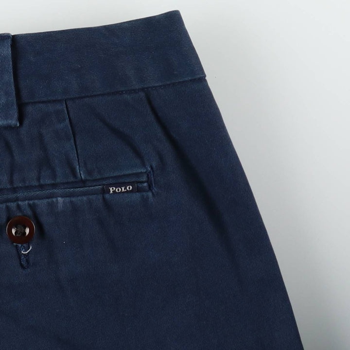 Ralph Lauren POLO by Ralph Lauren CUSTOM FIT PANT Chino Pants Men's W34 equivalent cotton navy blue type Vintage Second Hand